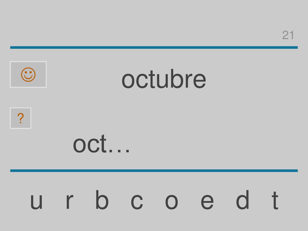 21  octubre oct… u r b c o e d t