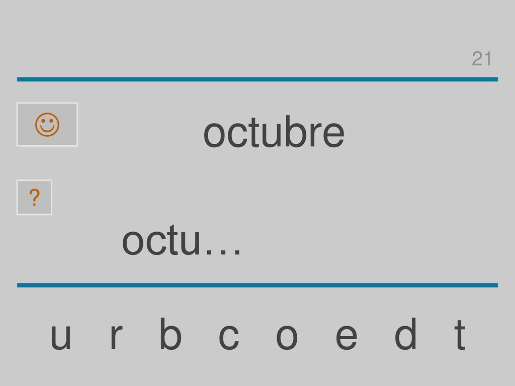 21  octubre octu… u r b c o e d t