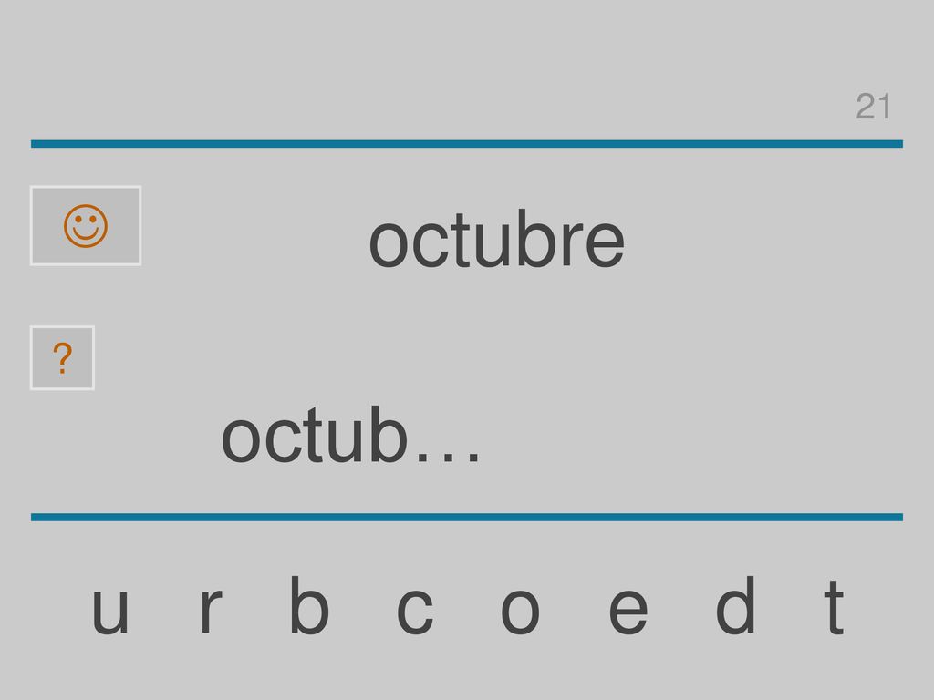 21  octubre octub… u r b c o e d t