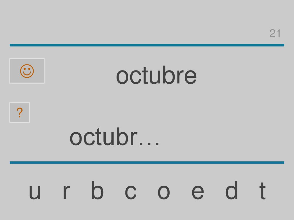 21  octubre octubr… u r b c o e d t