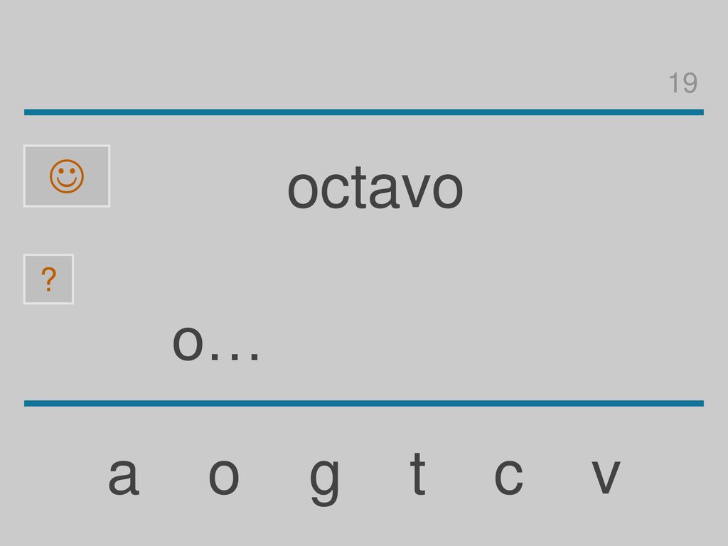 19  octavo o… a o g t c v