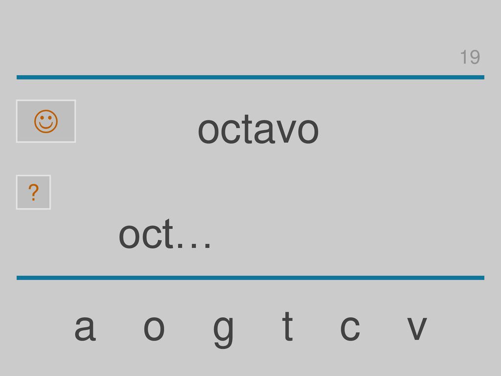 19  octavo oct… a o g t c v
