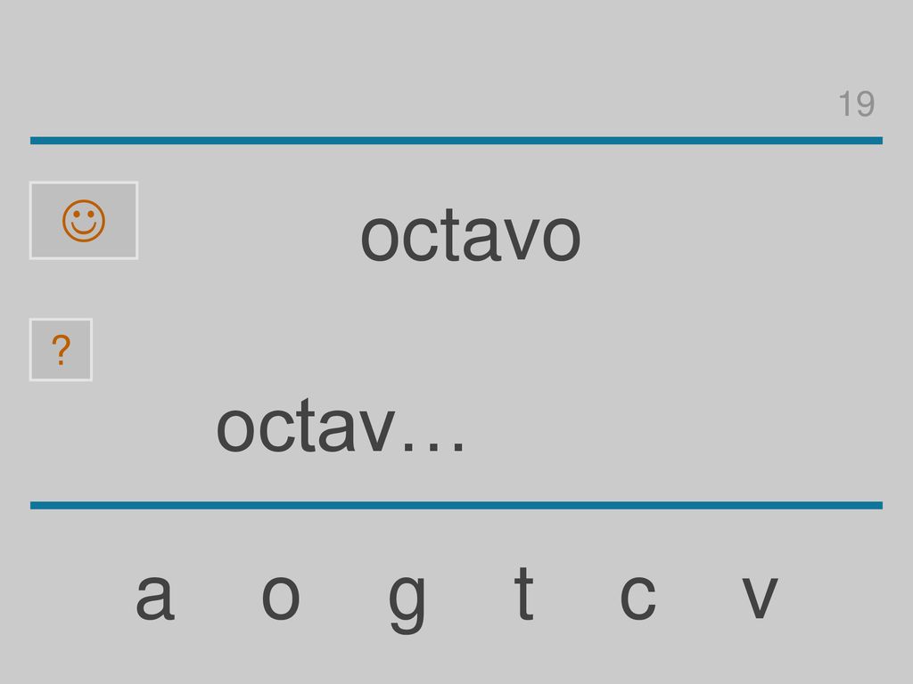 19  octavo octav… a o g t c v