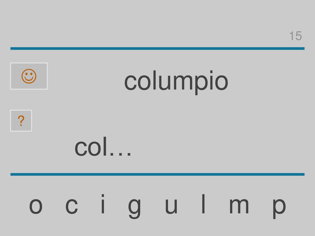 15  columpio col… o c i g u l m p
