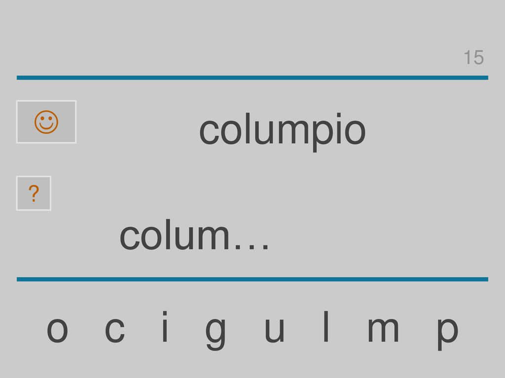 15  columpio colum… o c i g u l m p