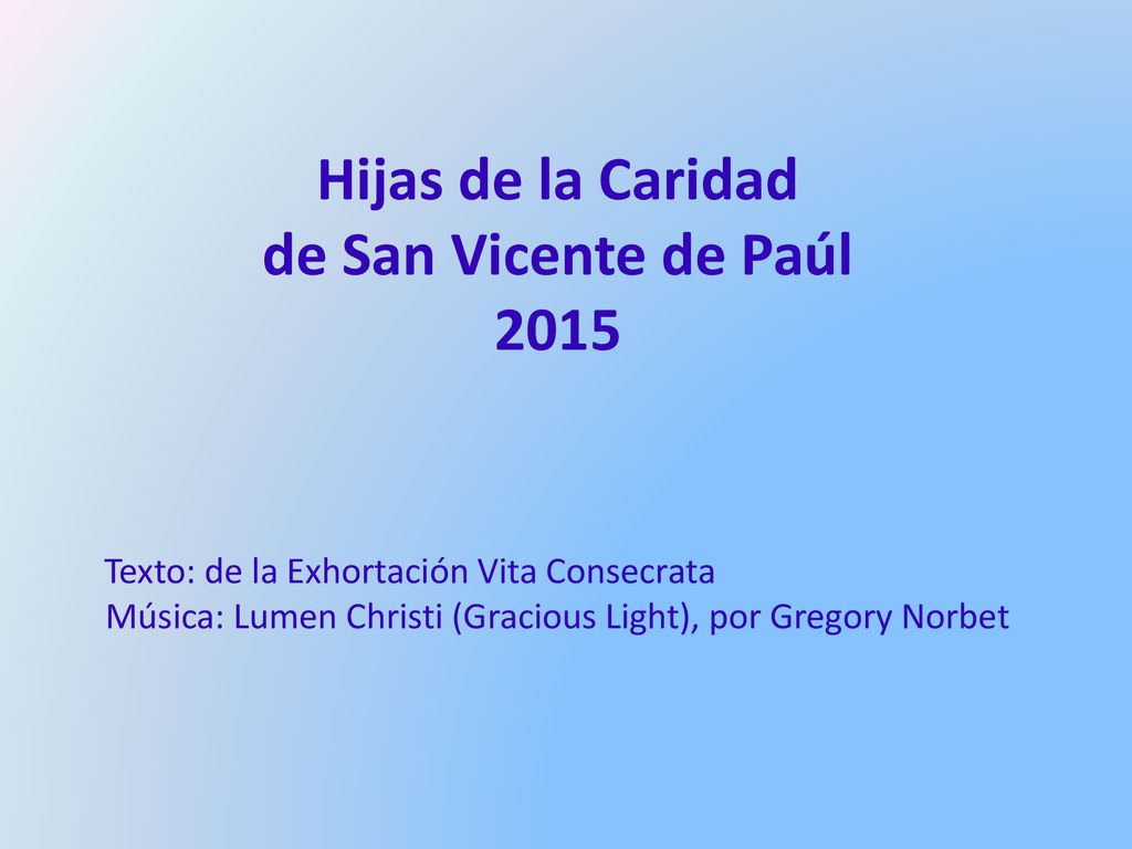 Hijas de la Caridad de San Vicente de Paúl 2015