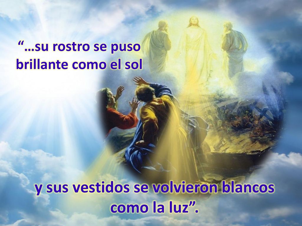 y sus vestidos se volvieron blancos como la luz .