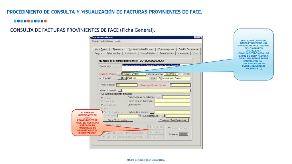 PROCEDIMIENTO DE CONSULTA Y VISUALIZACIÓN DE FACTURAS PROVINIENTES DE FACE.