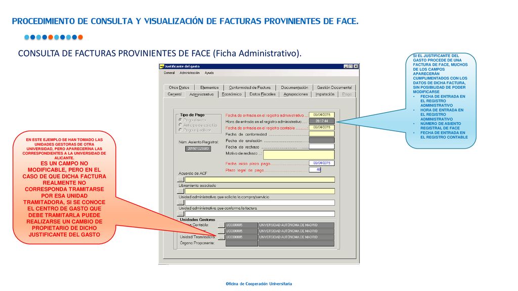 PROCEDIMIENTO DE CONSULTA Y VISUALIZACIÓN DE FACTURAS PROVINIENTES DE FACE.
