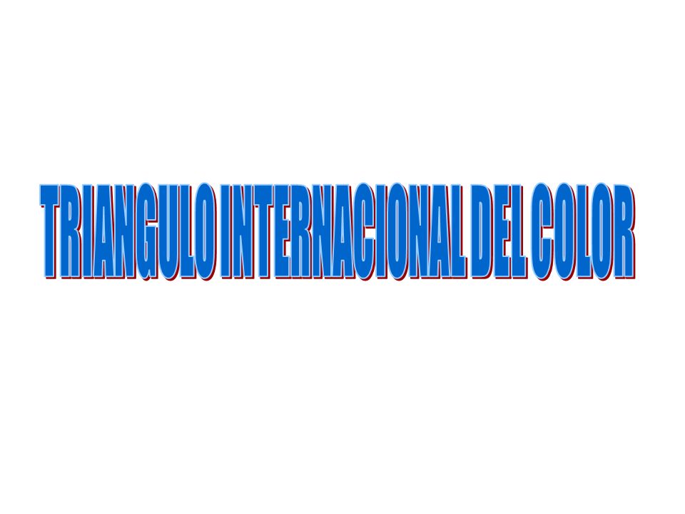 TRIANGULO INTERNACIONAL DEL COLOR