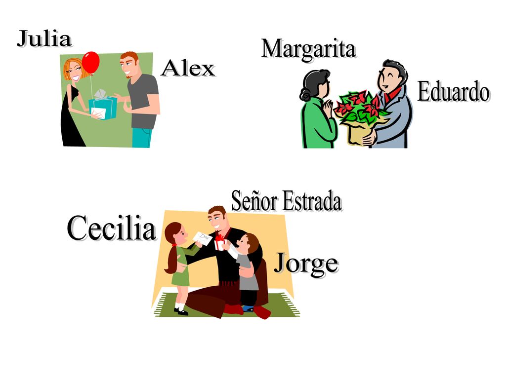 Julia Margarita Alex Eduardo Señor Estrada Cecilia Jorge