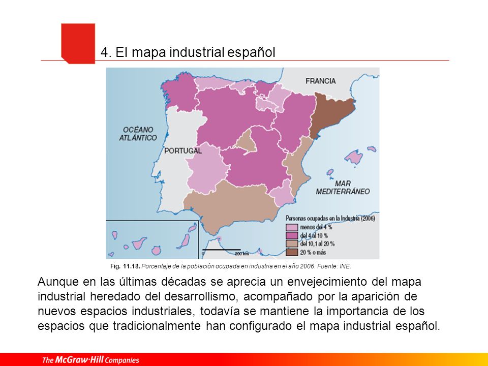 4. El mapa industrial español