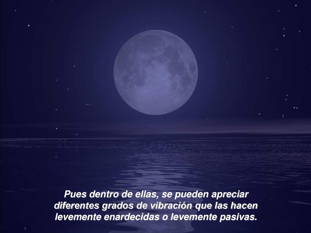 Pues dentro de ellas, se pueden apreciar diferentes grados de vibración que las hacen levemente enardecidas o levemente pasivas.
