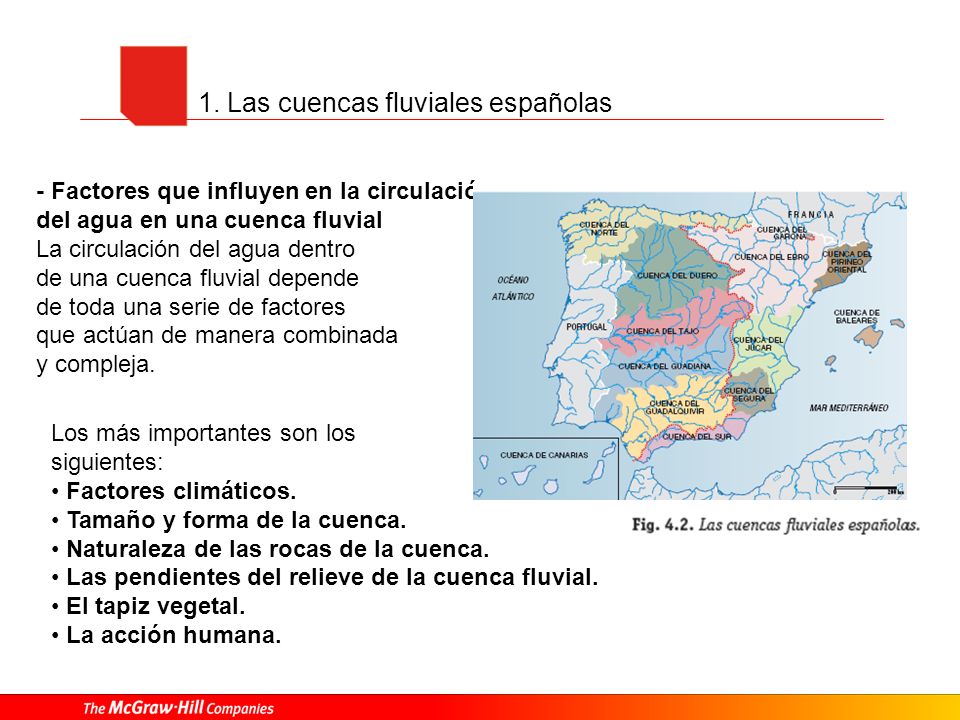 1. Las cuencas fluviales españolas