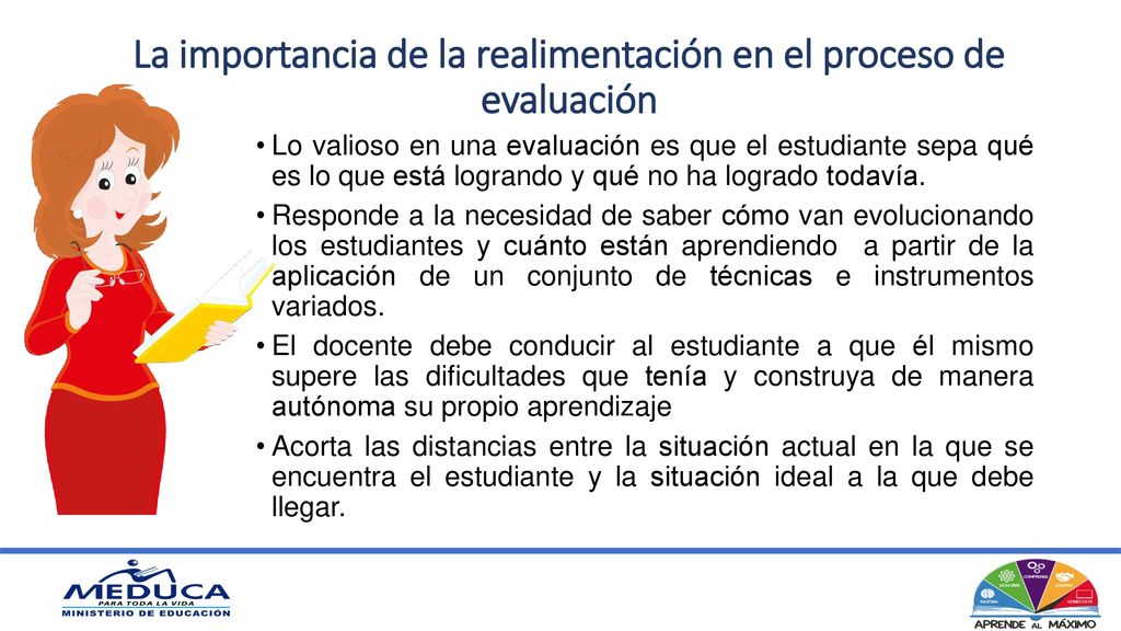 La importancia de la realimentación en el proceso de evaluación