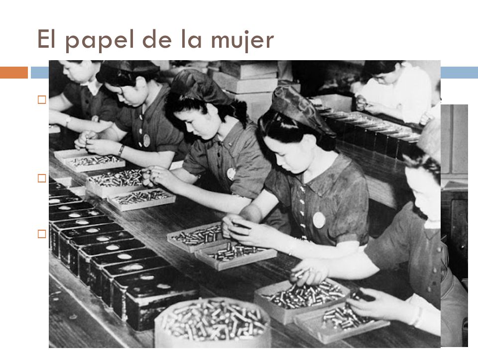 El papel de la mujer Alemania, evitaba que las mujeres vayan al frente o a las industrias de guerra.