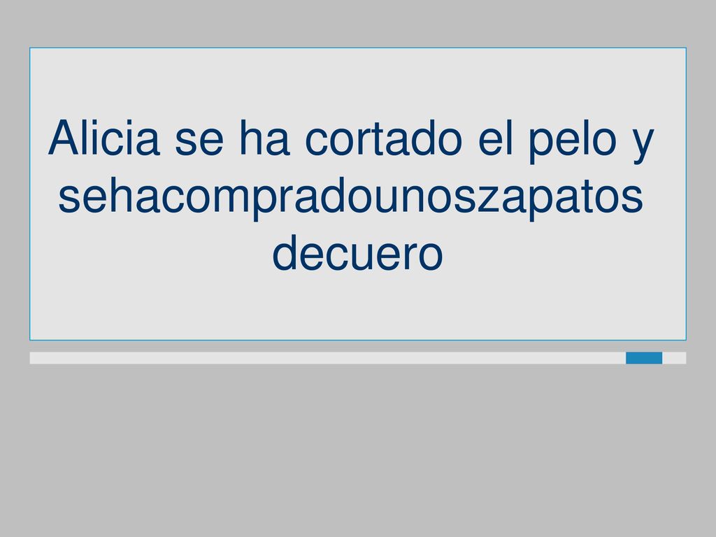Alicia se ha cortado el pelo y sehacompradounoszapatos decuero