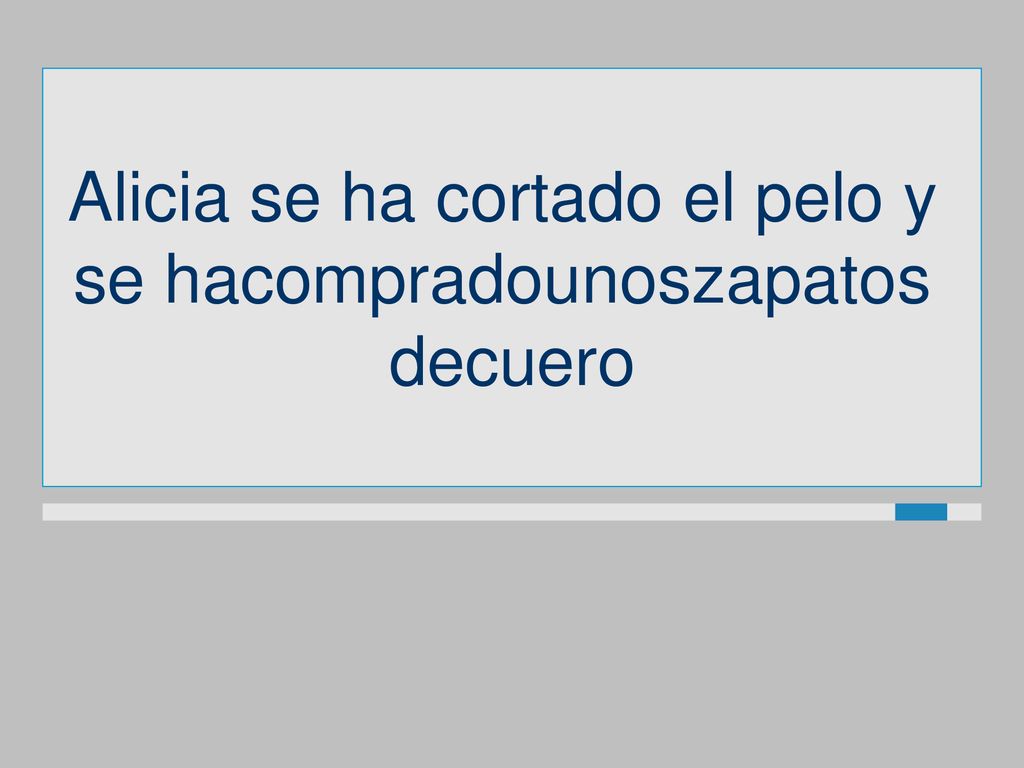Alicia se ha cortado el pelo y se hacompradounoszapatos decuero