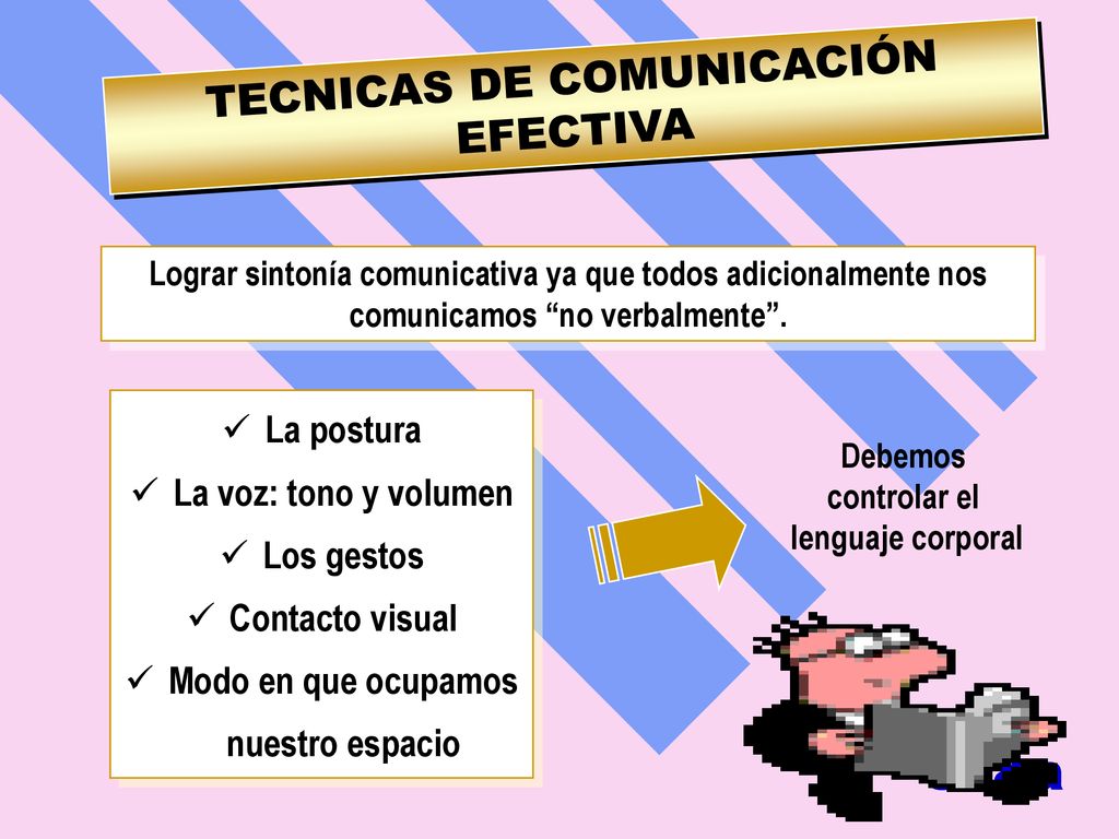 TECNICAS DE COMUNICACIÓN EFECTIVA Modo en que ocupamos nuestro espacio