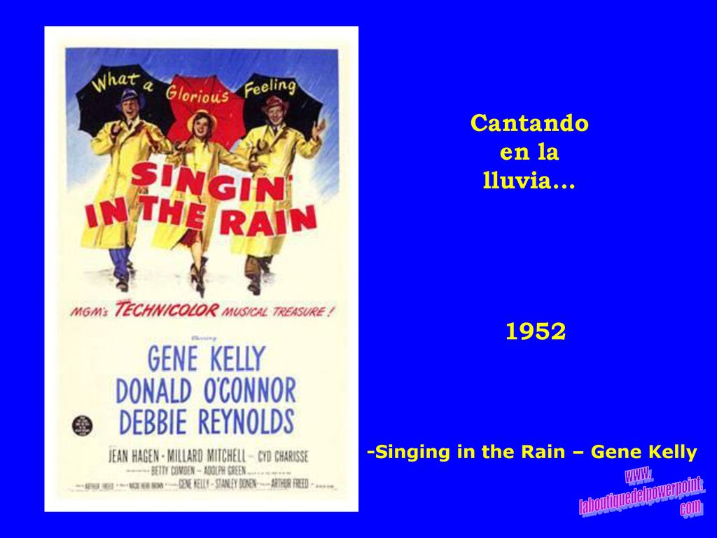 Cantando en la lluvia Singing in the Rain – Gene Kelly