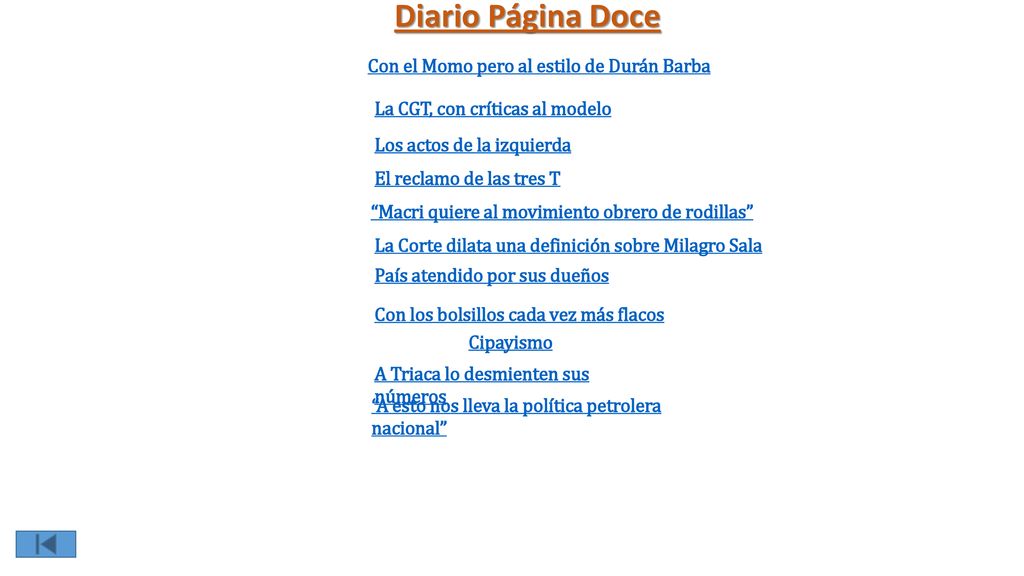 Diario Página Doce Con el Momo pero al estilo de Durán Barba