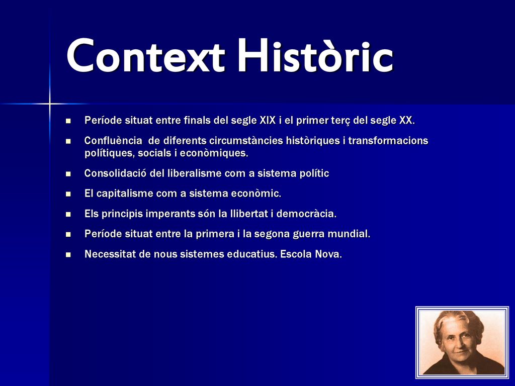 Context Històric Període situat entre finals del segle XIX i el primer terç del segle XX.