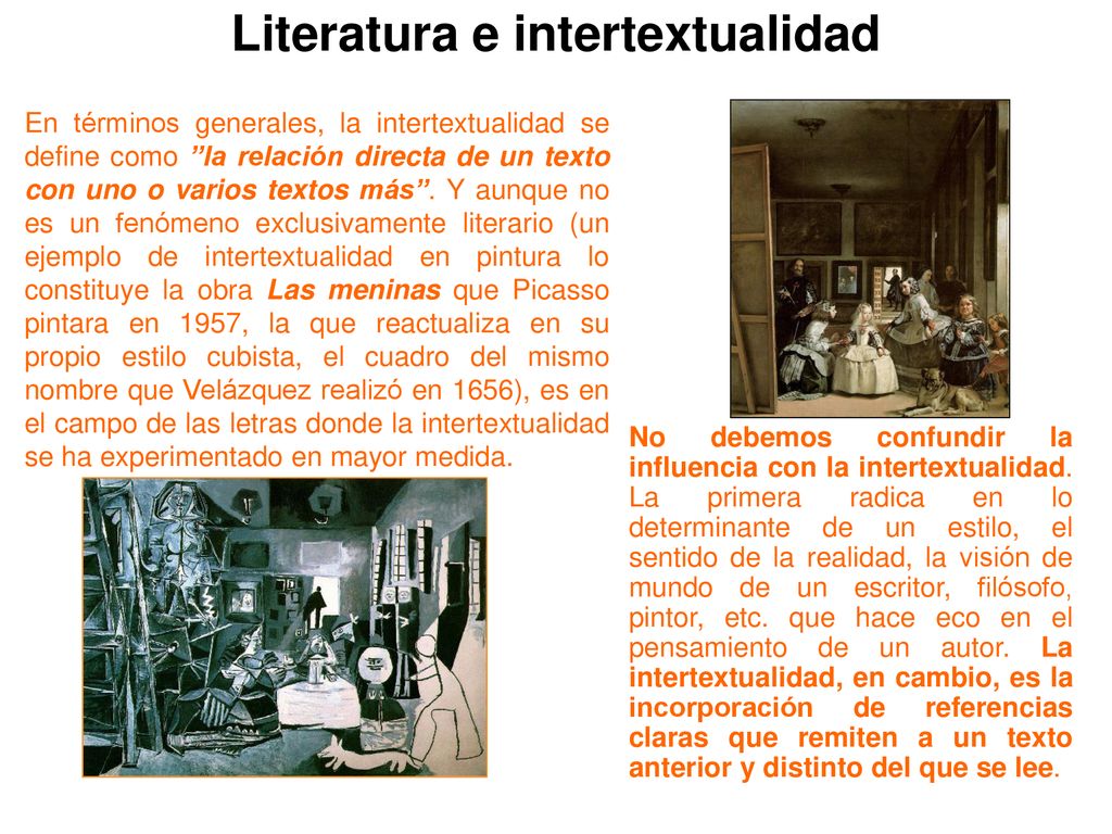 Intertextualidad. - ppt descargar