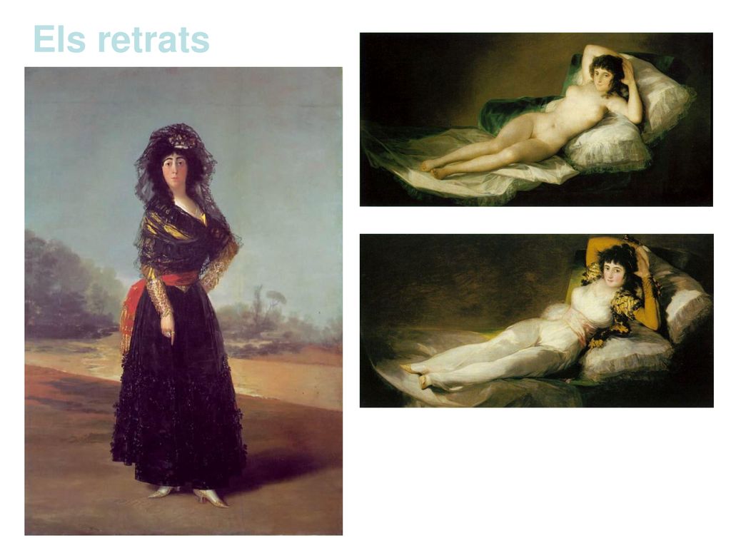 Els retrats Maja nua i Maja vestida La Duquesa de Alba 1797
