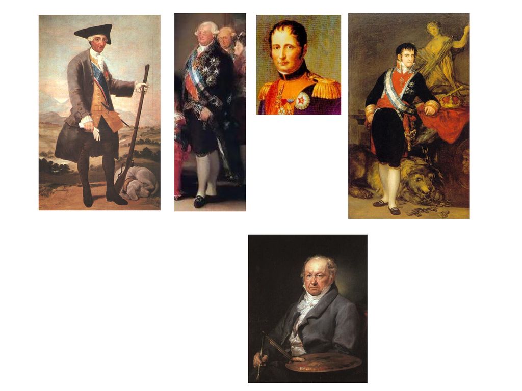 Josep I Pepe botella ( ) Carles III. ( ) Carles IV. ( ) Ferran VII.