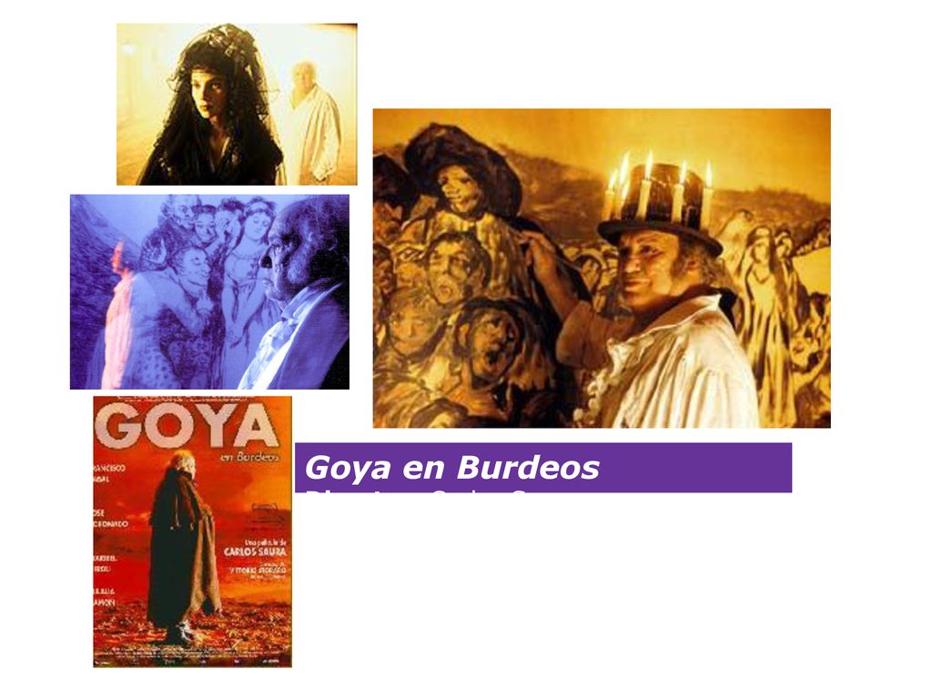 Goya en Burdeos Director: Carlos Saura Actors: Francisco Rabal, José Coronado, Daphne Fernández, Maribel Verdú