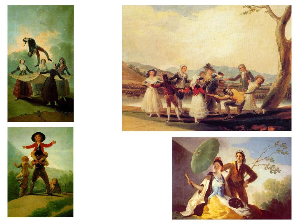 El pelele La gallina cega Gigantillas 1791 El quitasol 1777