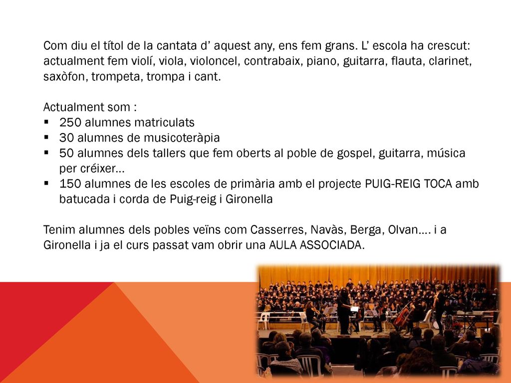 Com diu el títol de la cantata d’ aquest any, ens fem grans