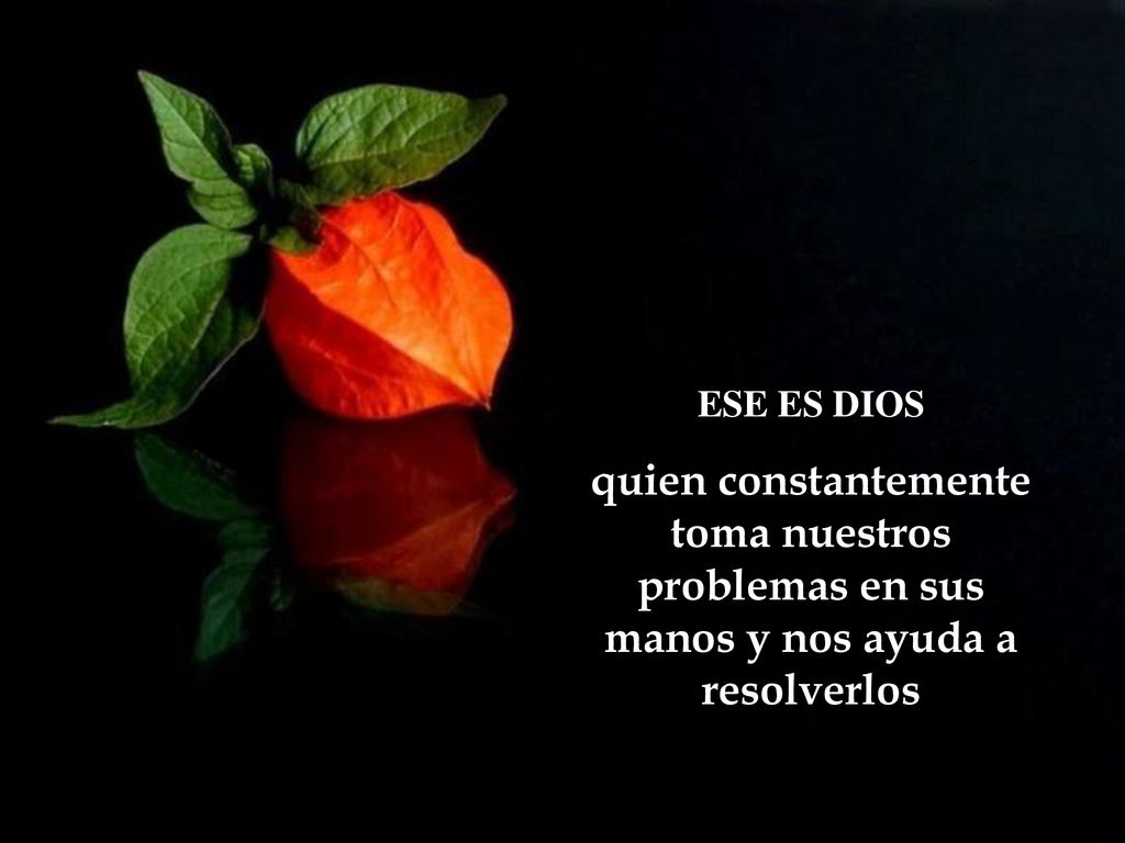 ESE ES DIOS quien constantemente toma nuestros problemas en sus manos y nos ayuda a resolverlos.