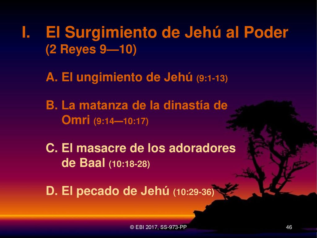 I. El Surgimiento de Jehú al Poder (2 Reyes 9—10)