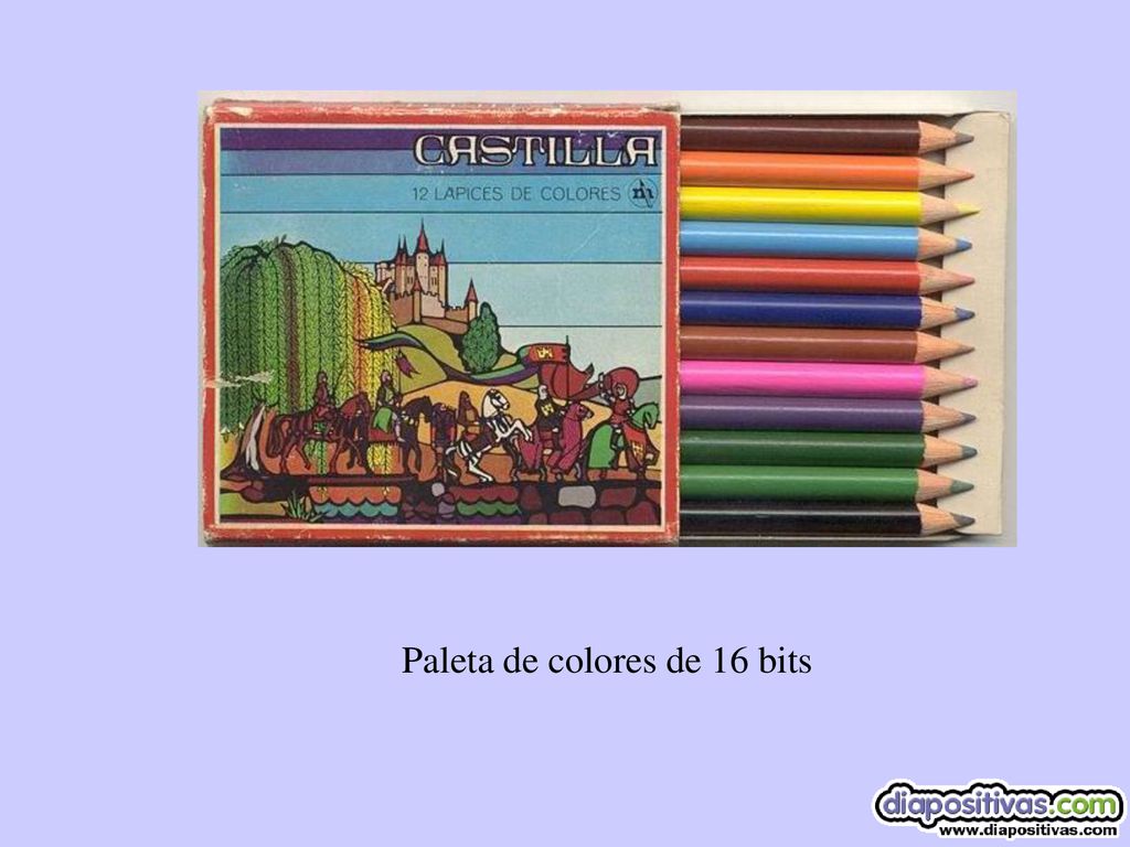 Paleta de colores de 16 bits