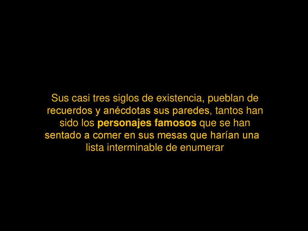 lista interminable de enumerar