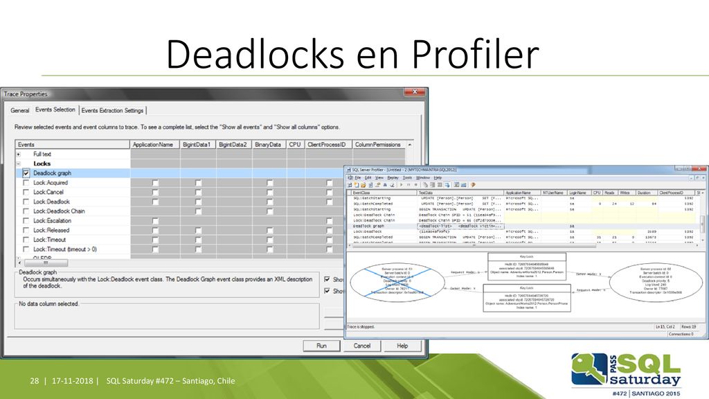 Deadlocks en Profiler | SQL Saturday #472 – Santiago, Chile
