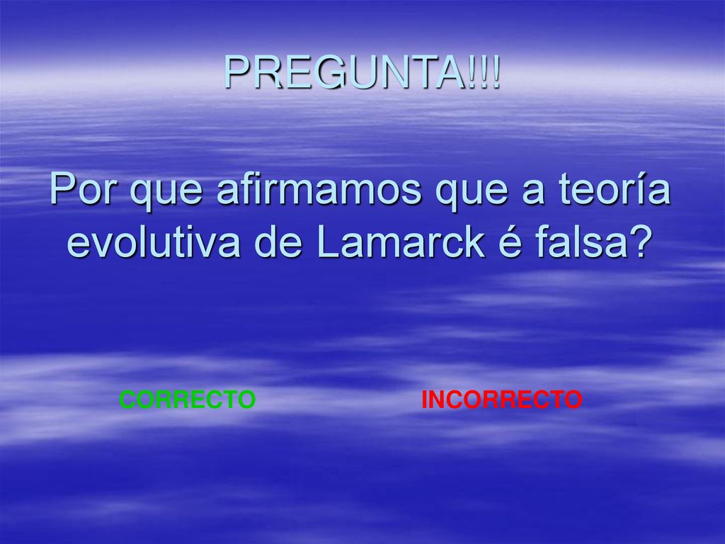 Por que afirmamos que a teoría evolutiva de Lamarck é falsa