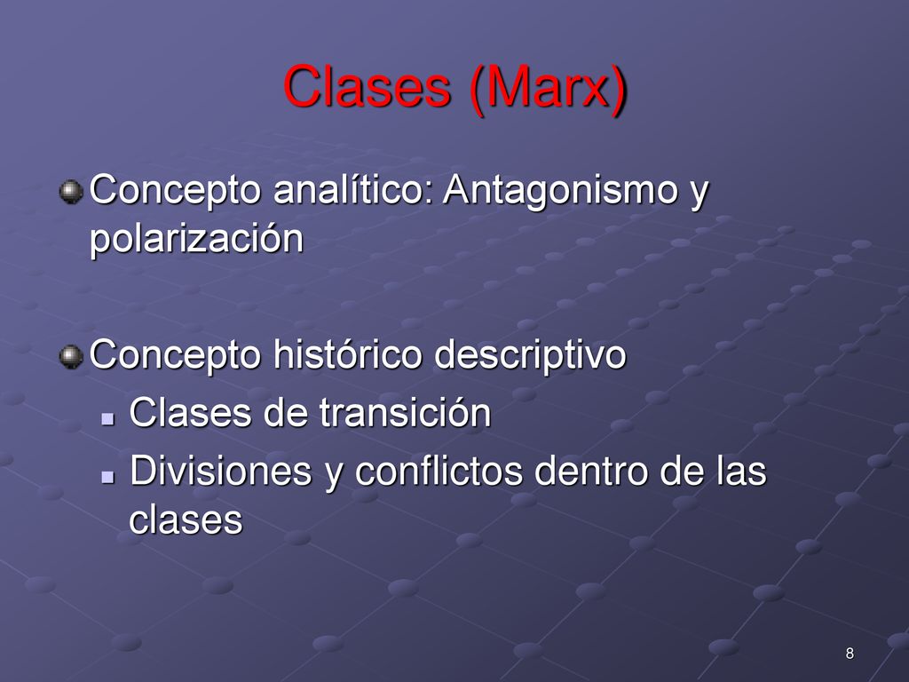 Clases (Marx) Concepto analítico: Antagonismo y polarización