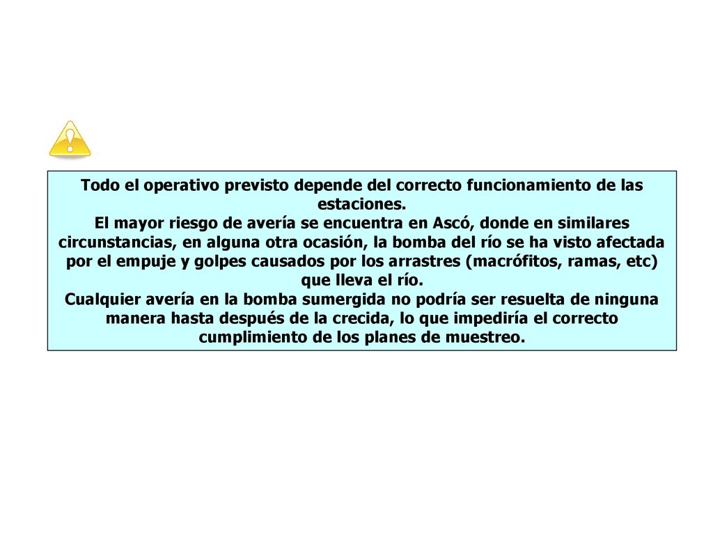 Todo el operativo previsto depende del correcto funcionamiento de las estaciones.