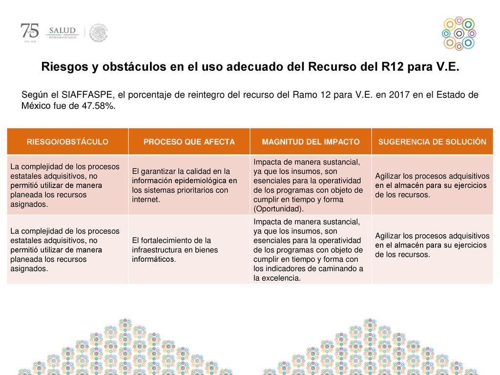 Riesgos y obstáculos en el uso adecuado del Recurso del R12 para V.E.