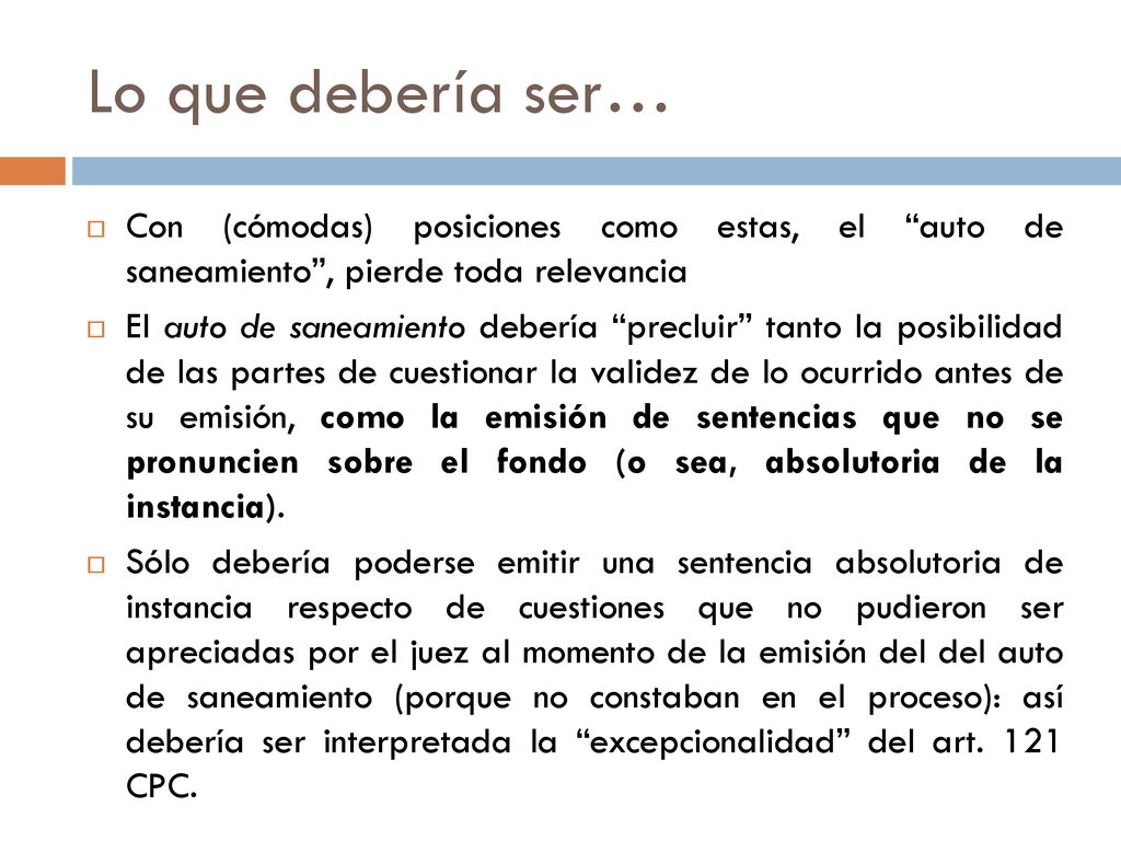 Lo que debería ser… Con (cómodas) posiciones como estas, el auto de saneamiento , pierde toda relevancia.