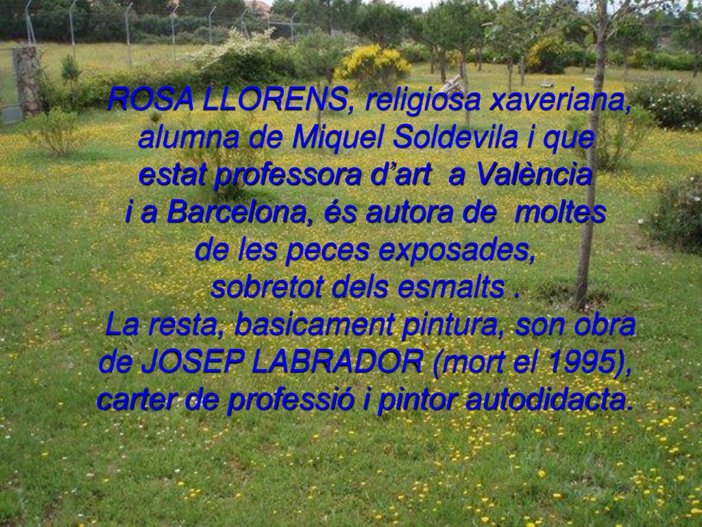 estat professora d’art a València i a Barcelona, és autora de moltes