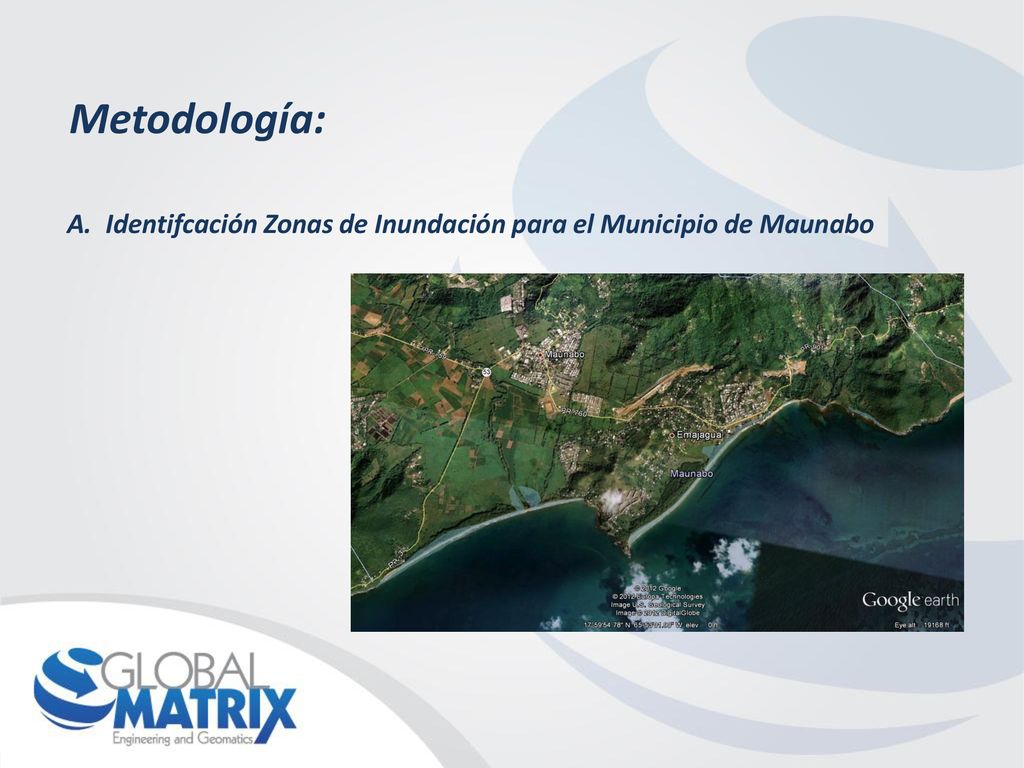 Metodología: Identifcación Zonas de Inundación para el Municipio de Maunabo