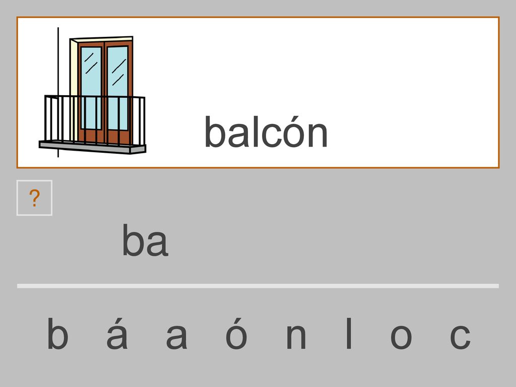 balcón ba b á a ó n l o c
