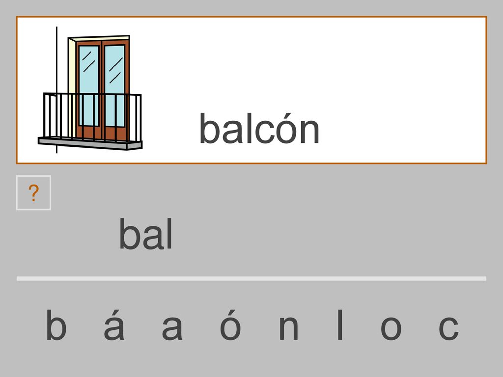 balcón bal b á a ó n l o c