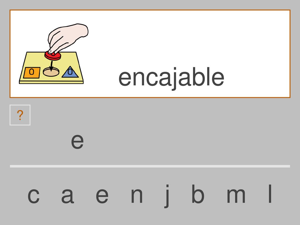 encajable e c a e n j b m l
