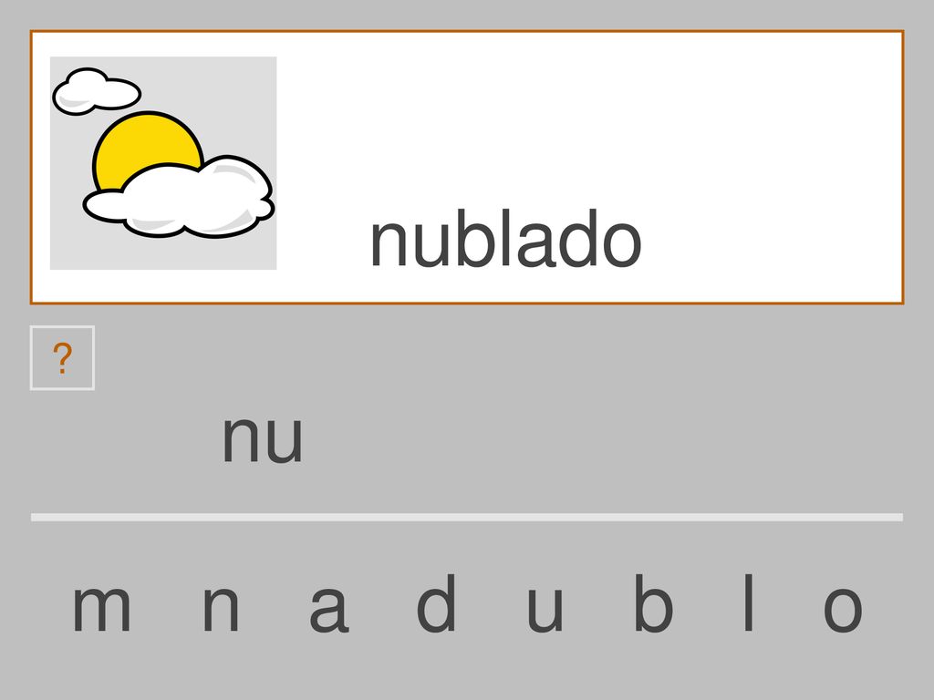 nublado nu m n a d u b l o