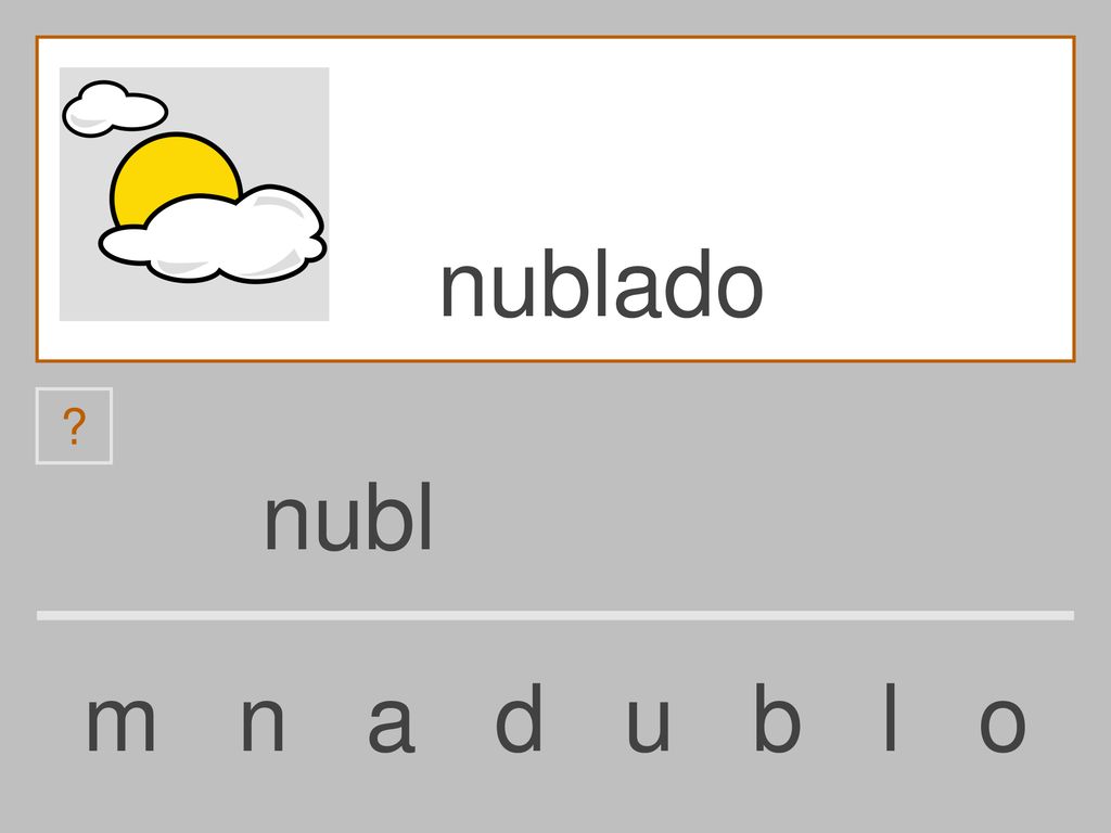 nublado nubl m n a d u b l o