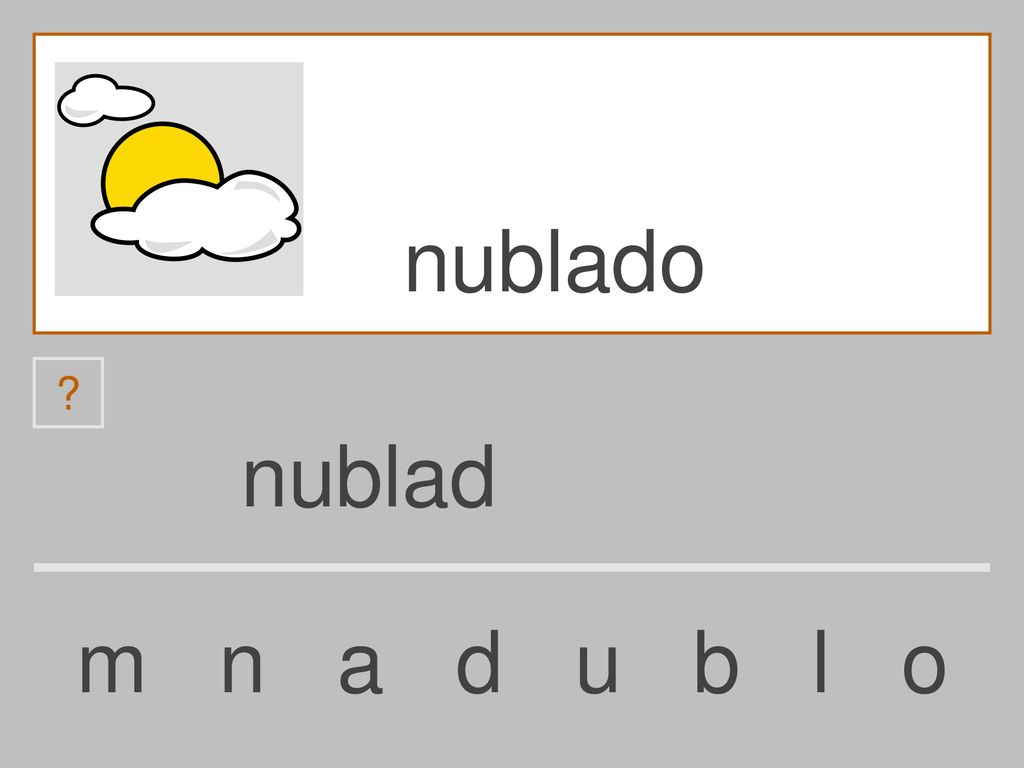 nublado nublad m n a d u b l o